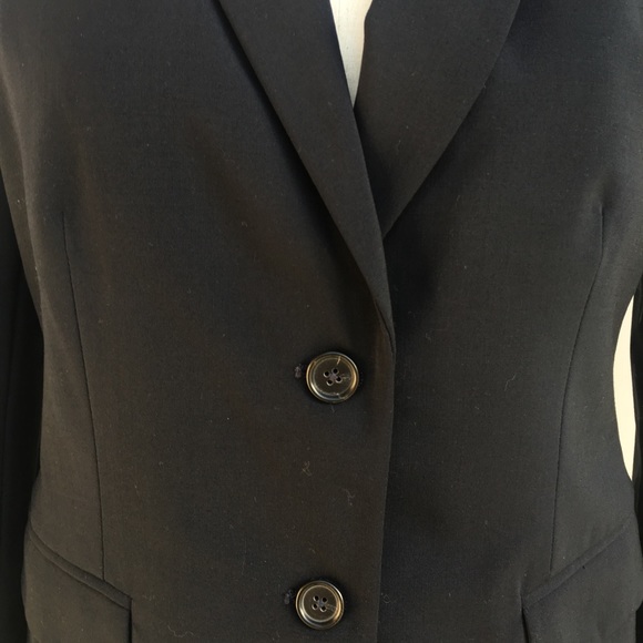 SOLD Wool Navy Blue Black Blazer Jacket - Picture 4 of 8
